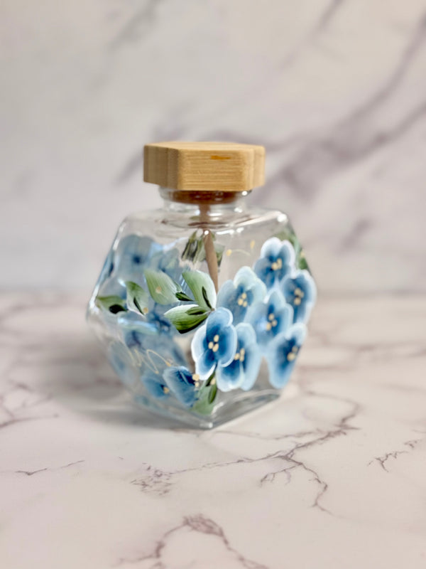 Hexagon Glass Honey Jar