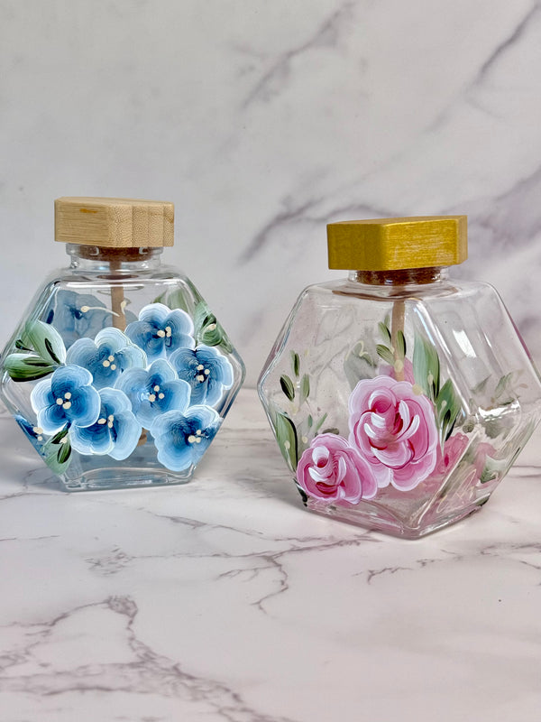 Hexagon Glass Honey Jar
